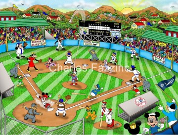 Sport œuvres - fazzino baseball art disney impressionniste